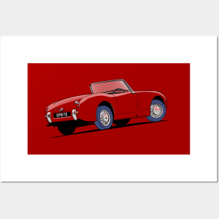 1959 Austin Healey Sprite Mk I - Cherry Red Posters and Art